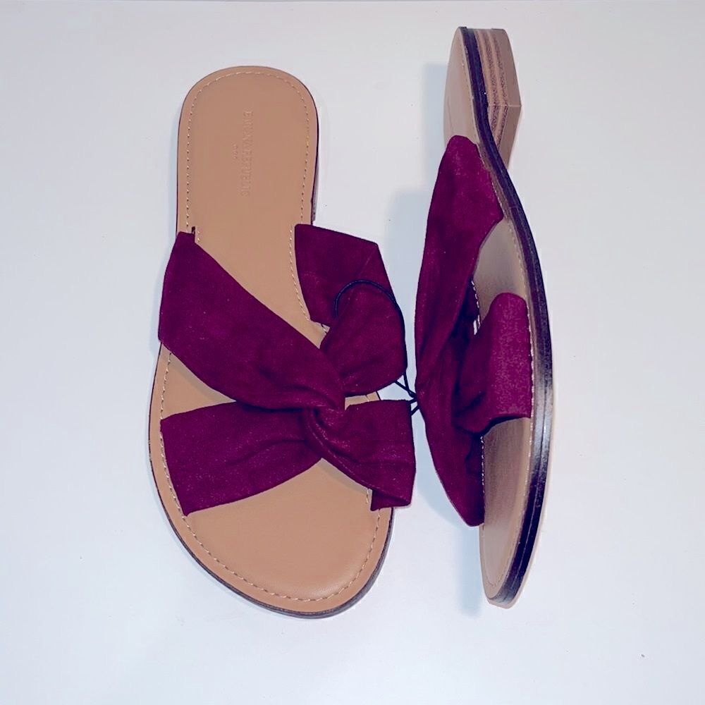 Nwot banana republic velour fabric flats